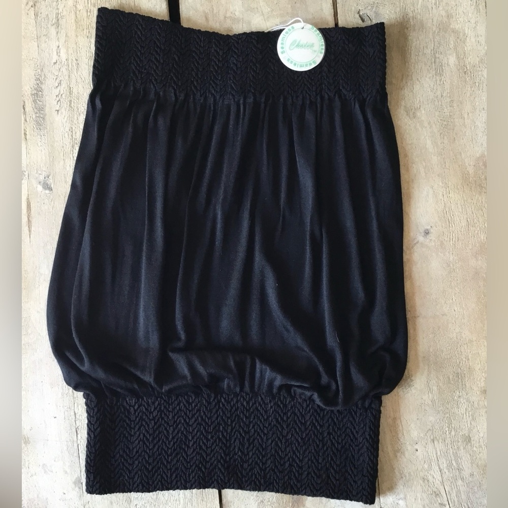 CHOICE Womans Black Strapless top *NWT